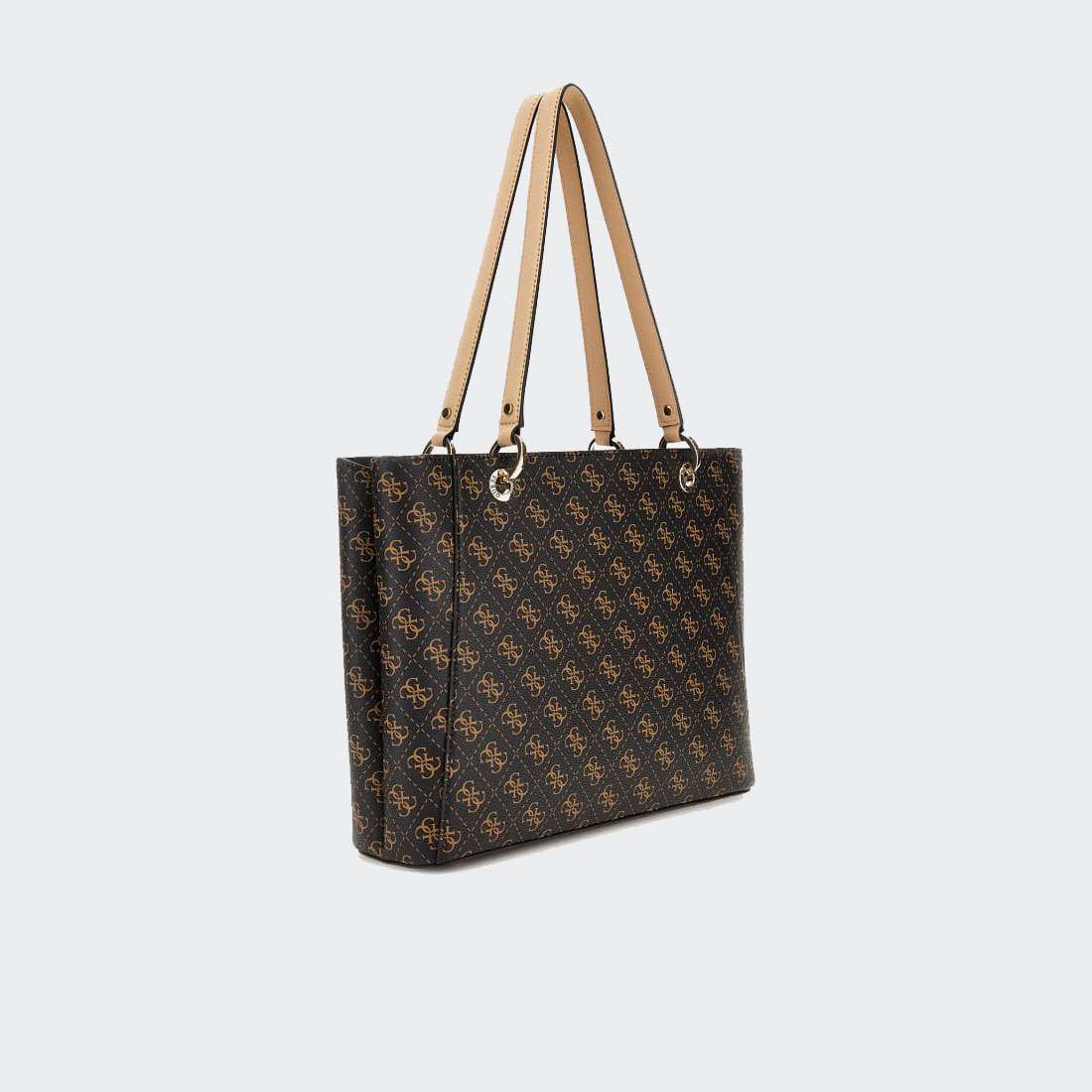 MALA GUESS NOELLE TOTE BROWN LOGO