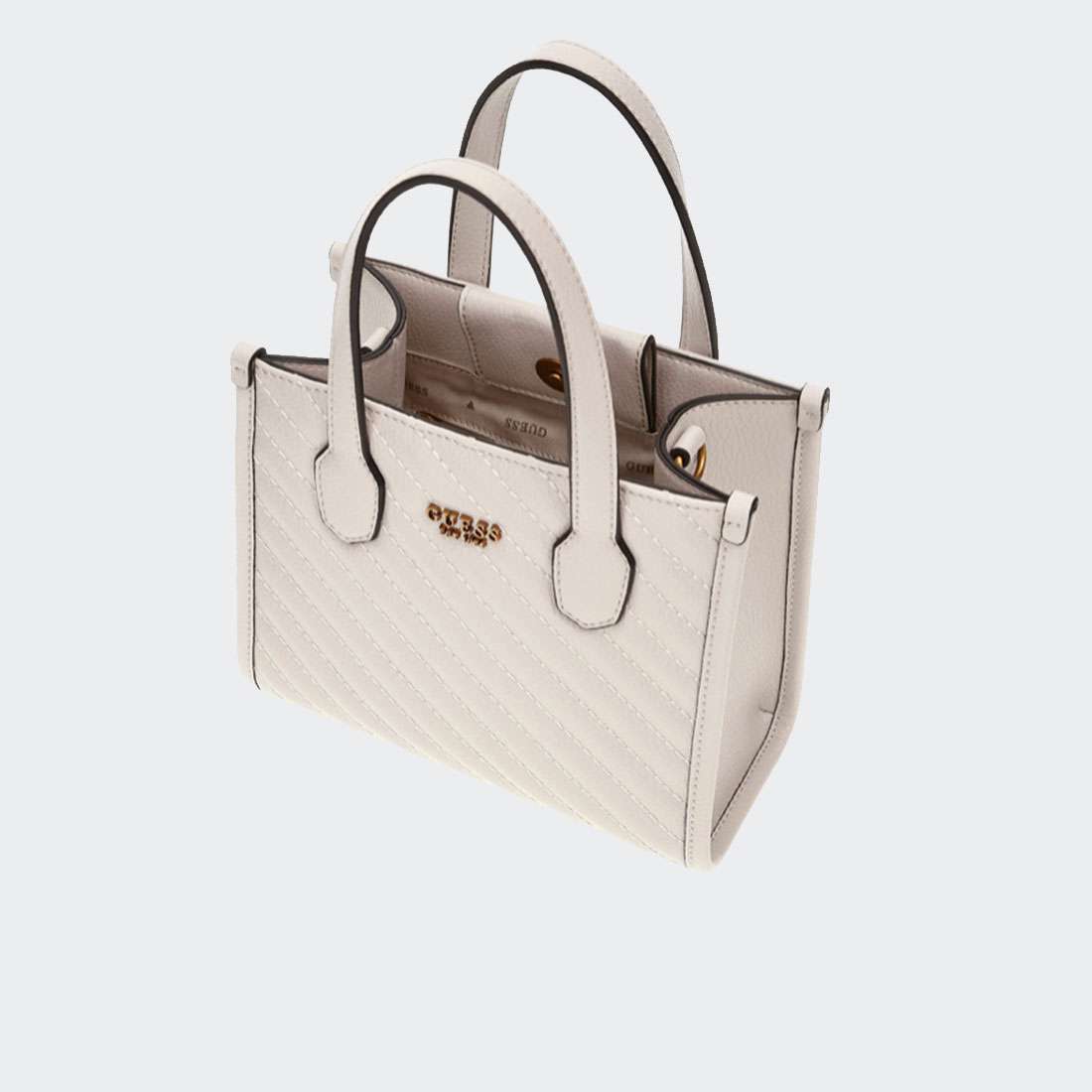 MALA GUESS SILVANA 2 MINI TOTE BONE