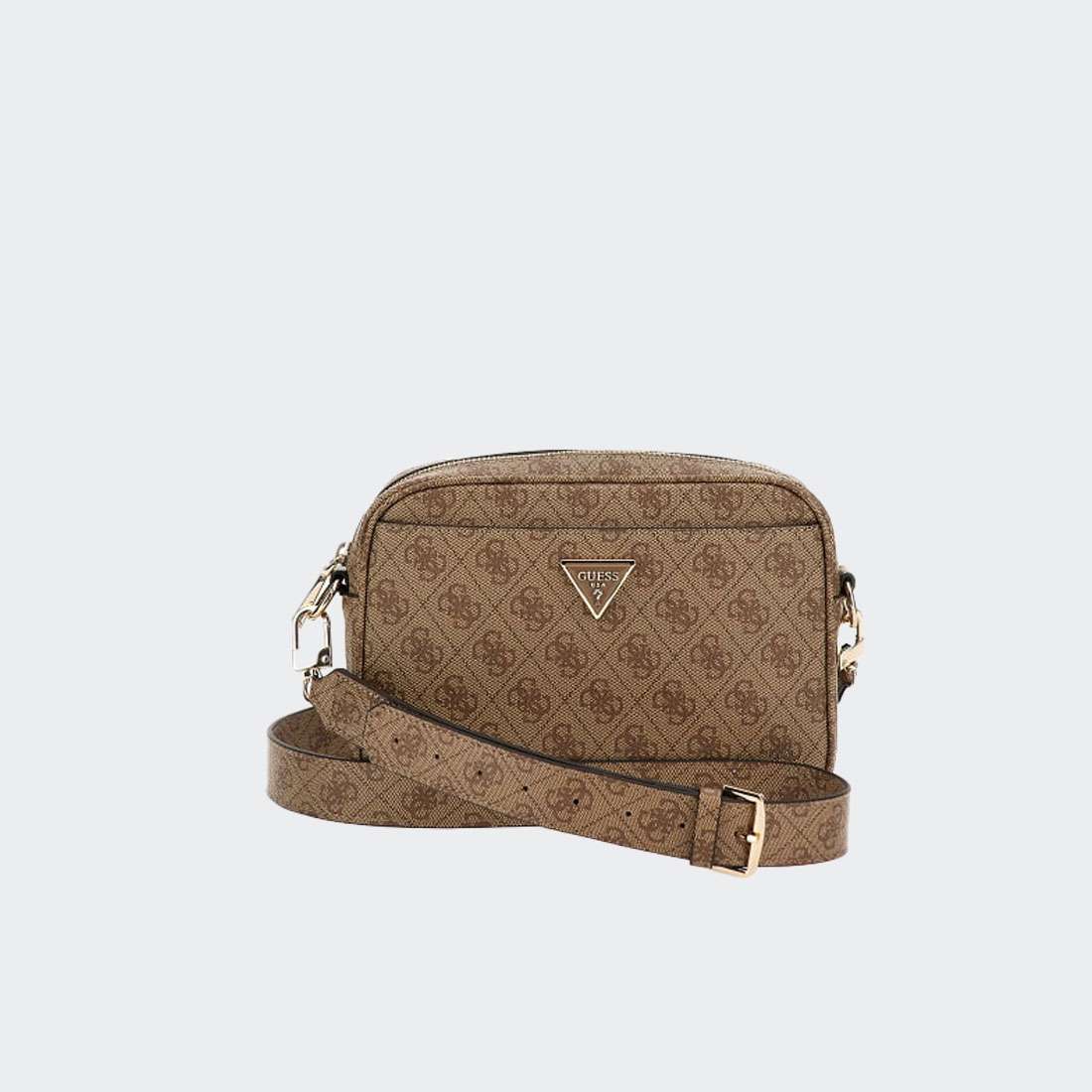 MALA GUESS MERIDIAN CROSSBODY LATTE LOGO