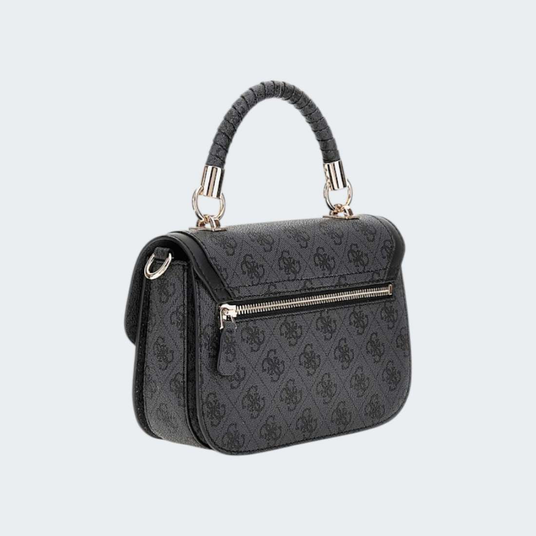 MALA GUESS ORLINA HANDLE FLAP COAL LOGO