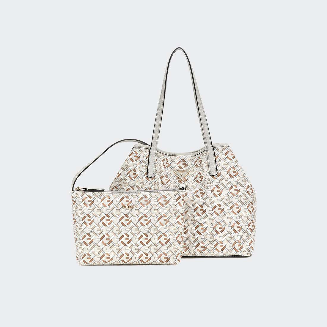 MALA GUESS VIKKY II TOTE GREY/MULTI LOGO