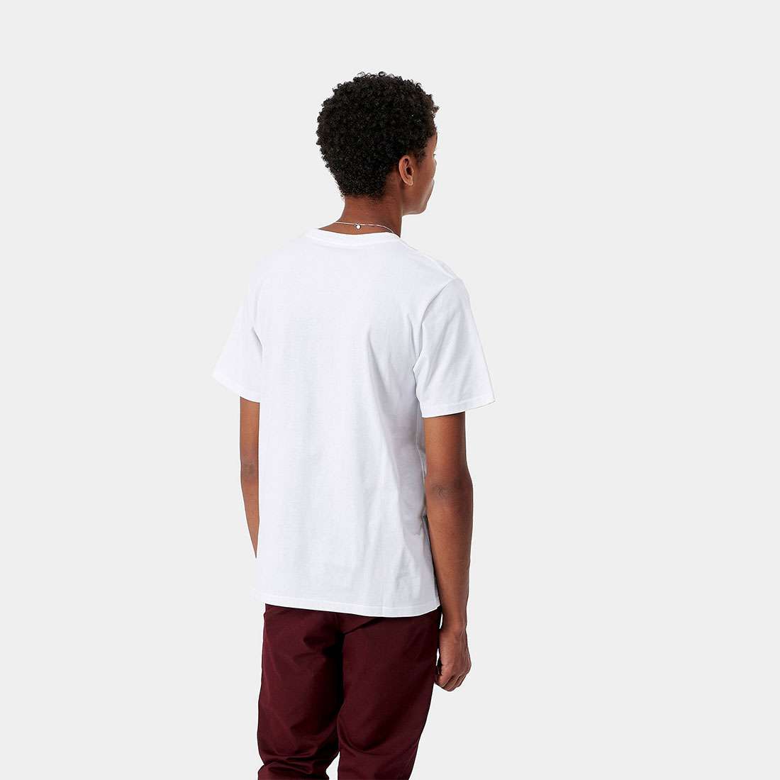 T-SHIRT CARHARTT WIP UNIVERSITY POCKET WHITE