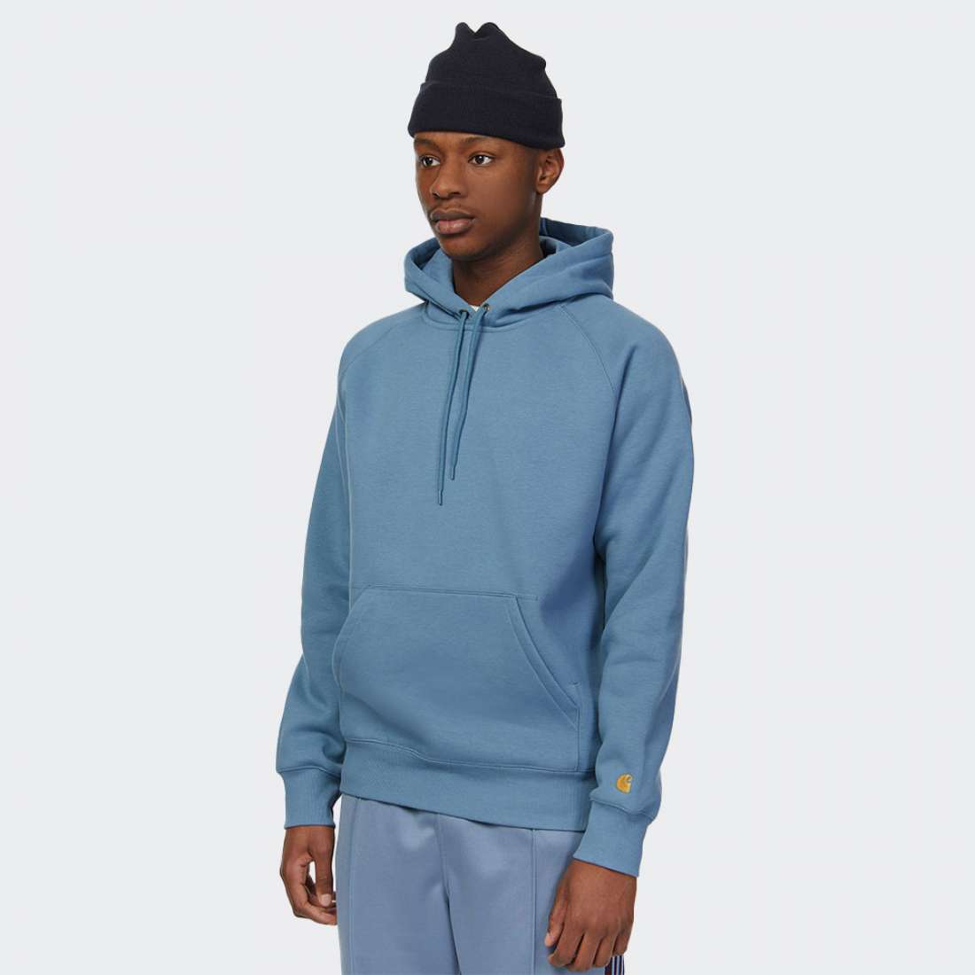 HOODIE CARHARTT WIP CHASE ICY WATER