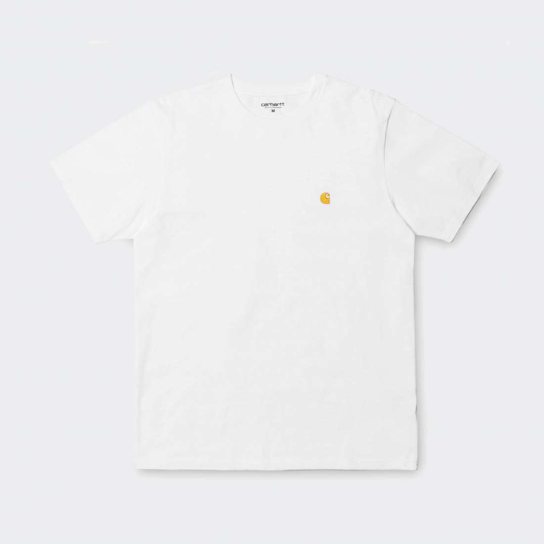 TSHIRT CARHARTT WIP CHASE WHITE/GOLD