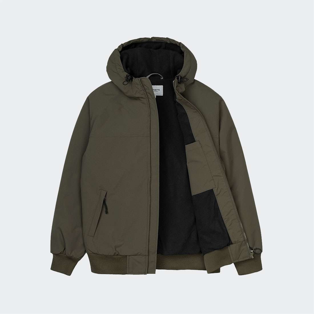 BLUSÃO CARHARTT WIP HOODED SAIL CYPRESS/BLACK