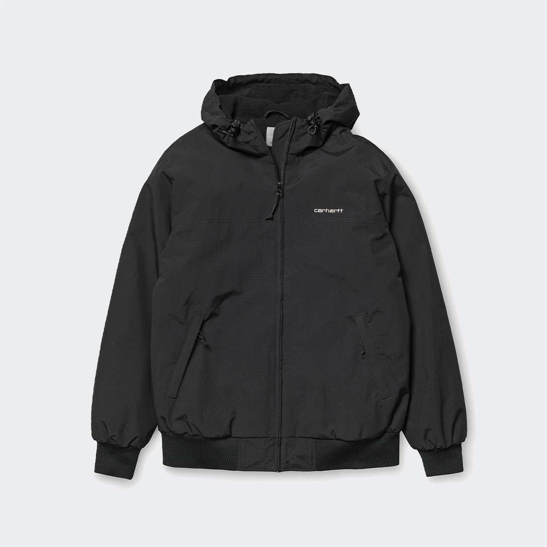 BLUSÃO CARHARTT WIP HOODED SAIL BLACK/WHITE