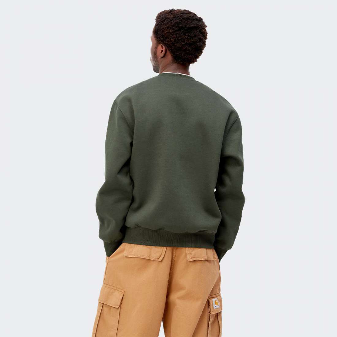 SWEATSHIRT CARHARTT WIP I030229 BOXWOOD/OCHRE