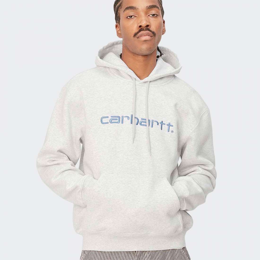 HOODIE CARHARTT WIP HOODED ASH HEATHER/LIB