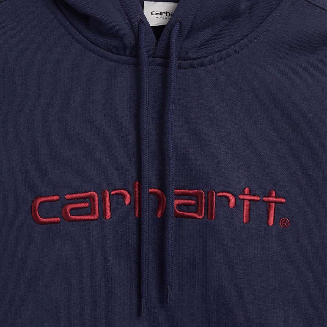 HOODIE CARHARTT WIP I030547 AIR FORCE BLUE/MALBEC