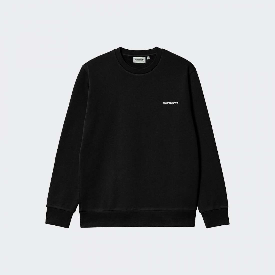 SWEATSHIRT CARHARTT WIP SCRIPT EMBROIDERY BLACK/WHITE