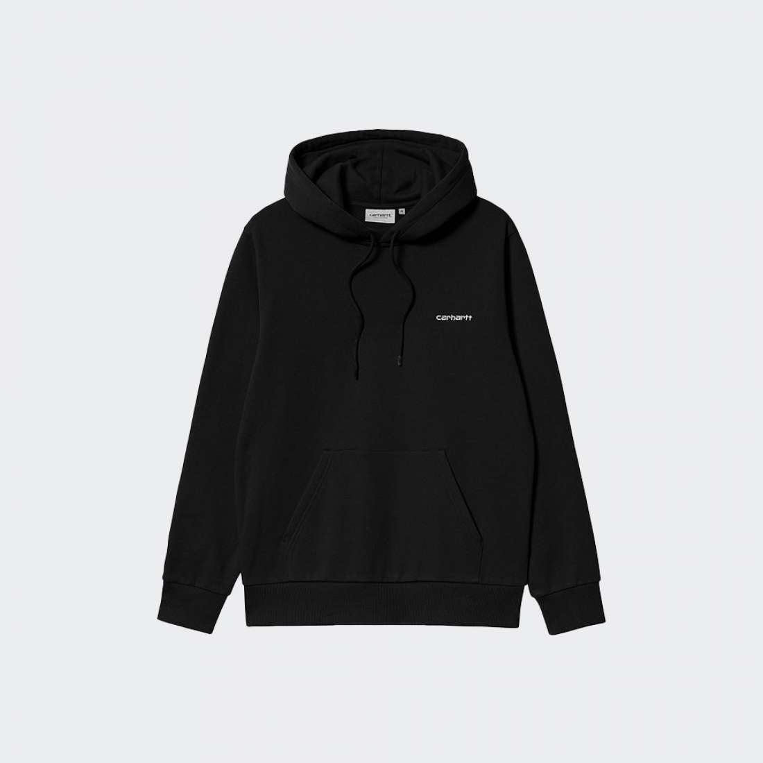 HOODIE CARHARTT WIP SCRIPT EMBROIDERY BLACK/WHITE