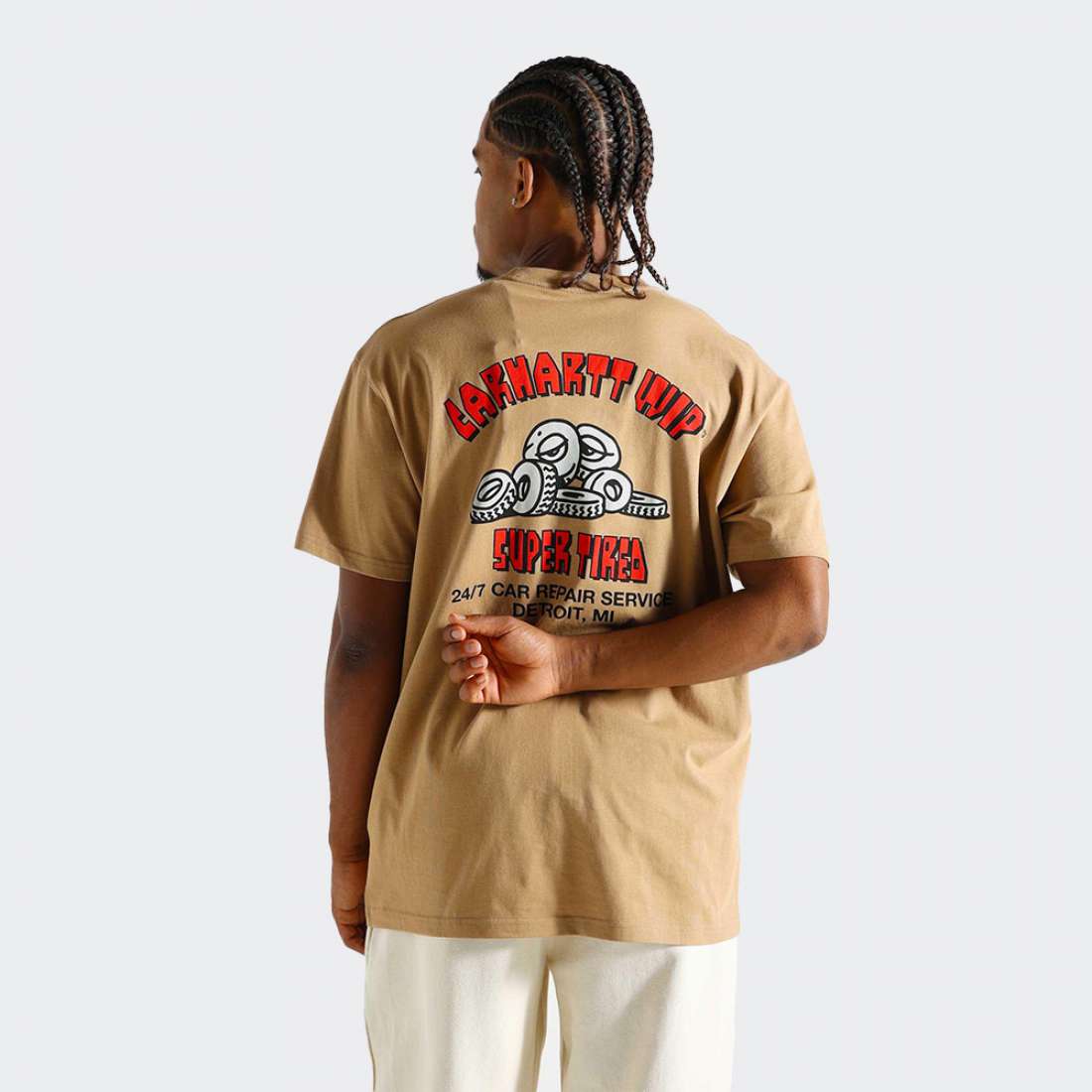 TSHIRT CARHARTT WIP SUPER TIRED PEANUT