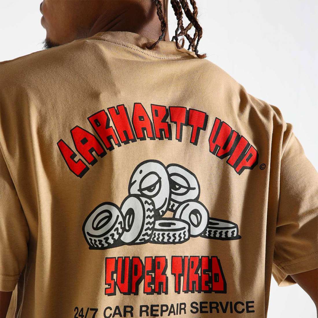 TSHIRT CARHARTT WIP SUPER TIRED PEANUT