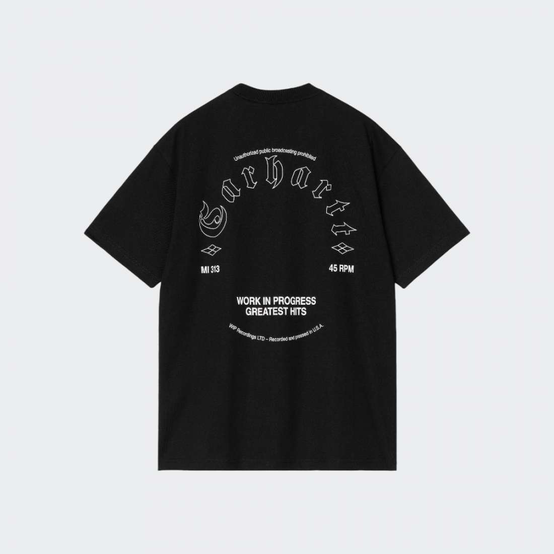 TSHIRT CARHARTT GREATEST HITS BLACK/WHITE