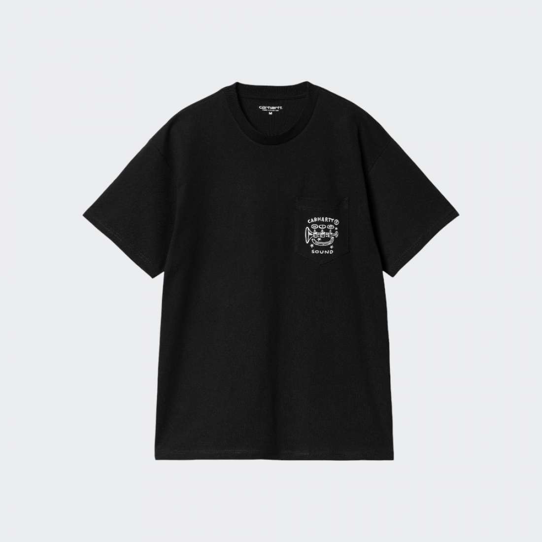 TSHIRT CARHARTT WIP FRAGMENTS POCKET BLACK/WHITE