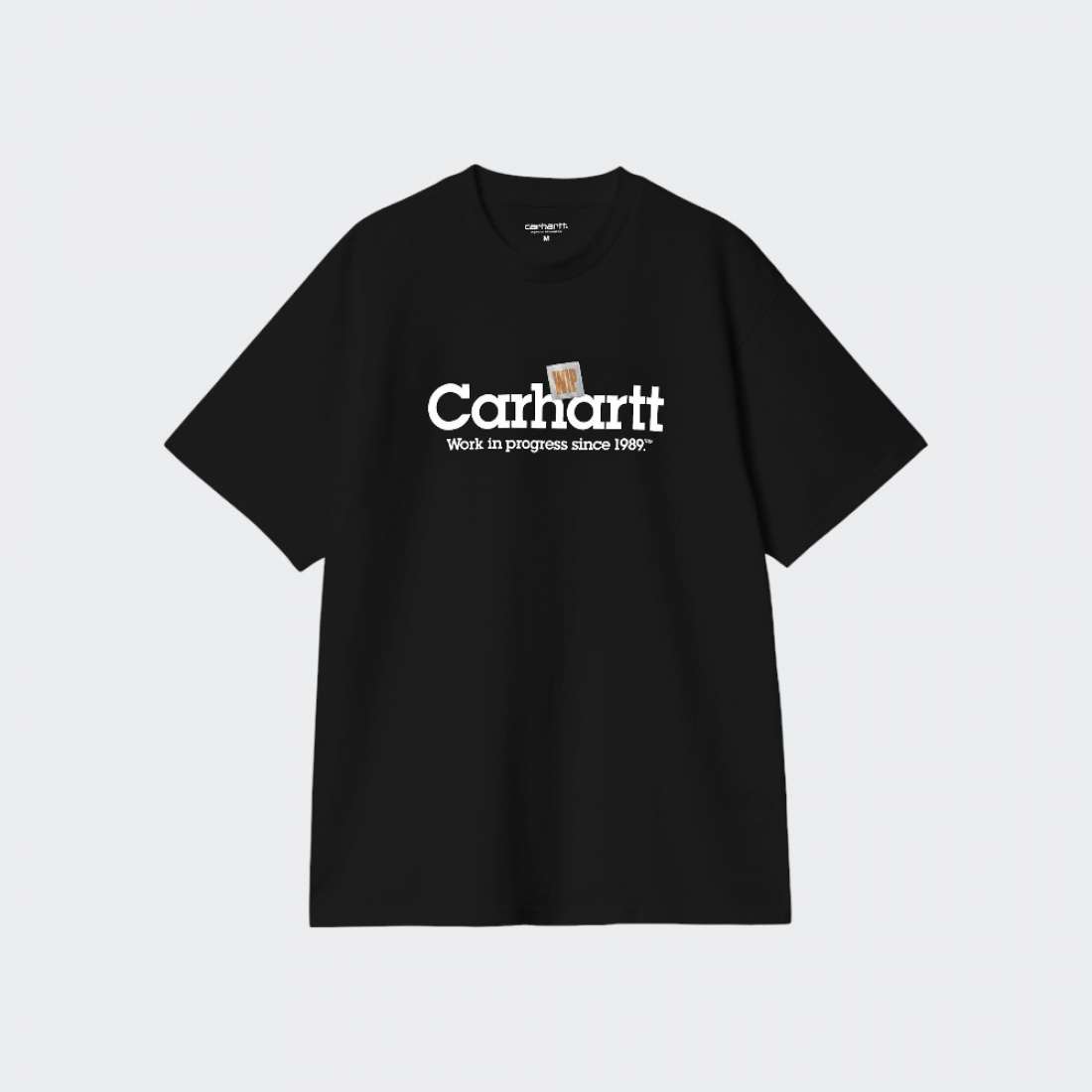 TSHIRT CARHARTT WIP LABEL SCRIPT BLACK