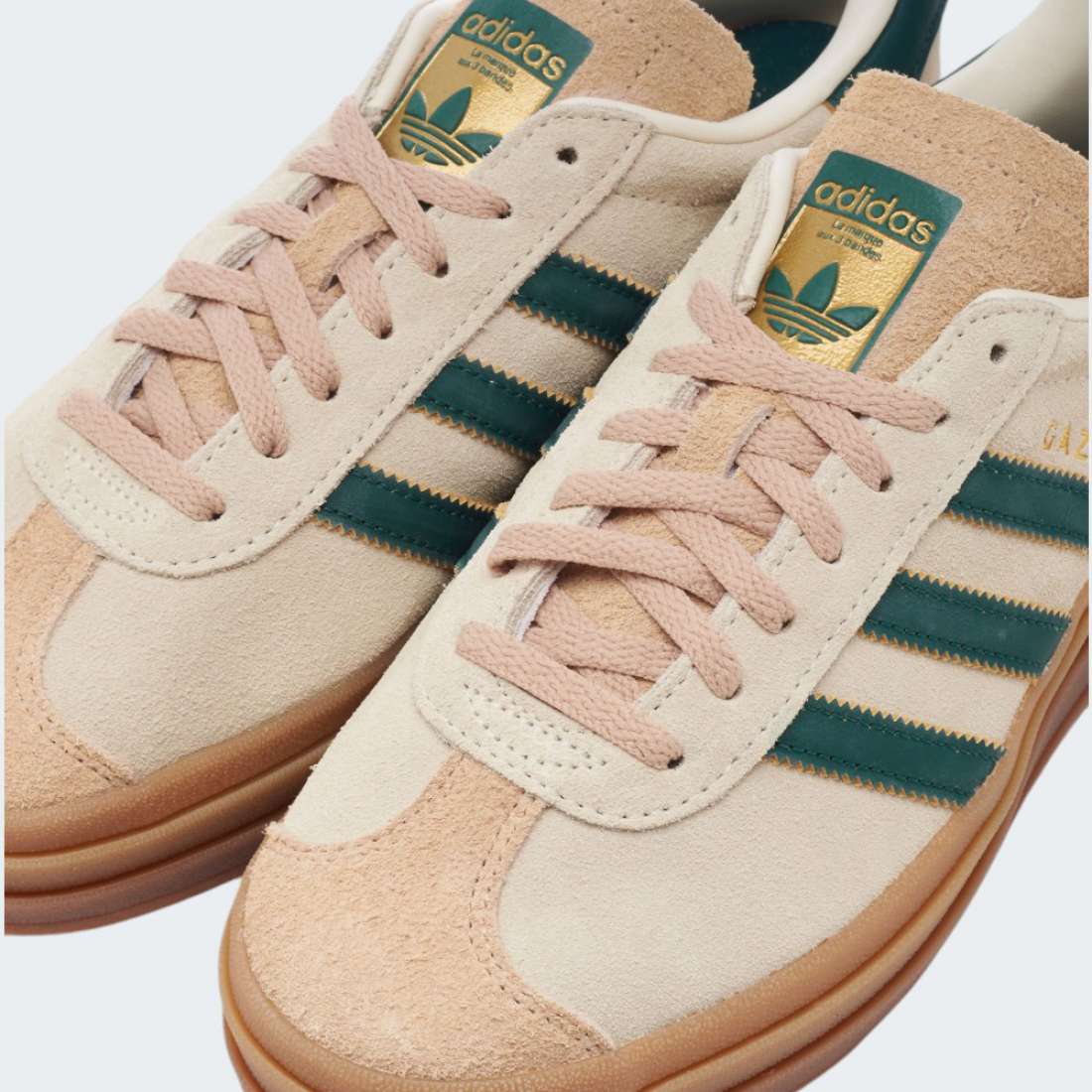 ADIDAS GAZELLE BOLD WHITE/GREEN