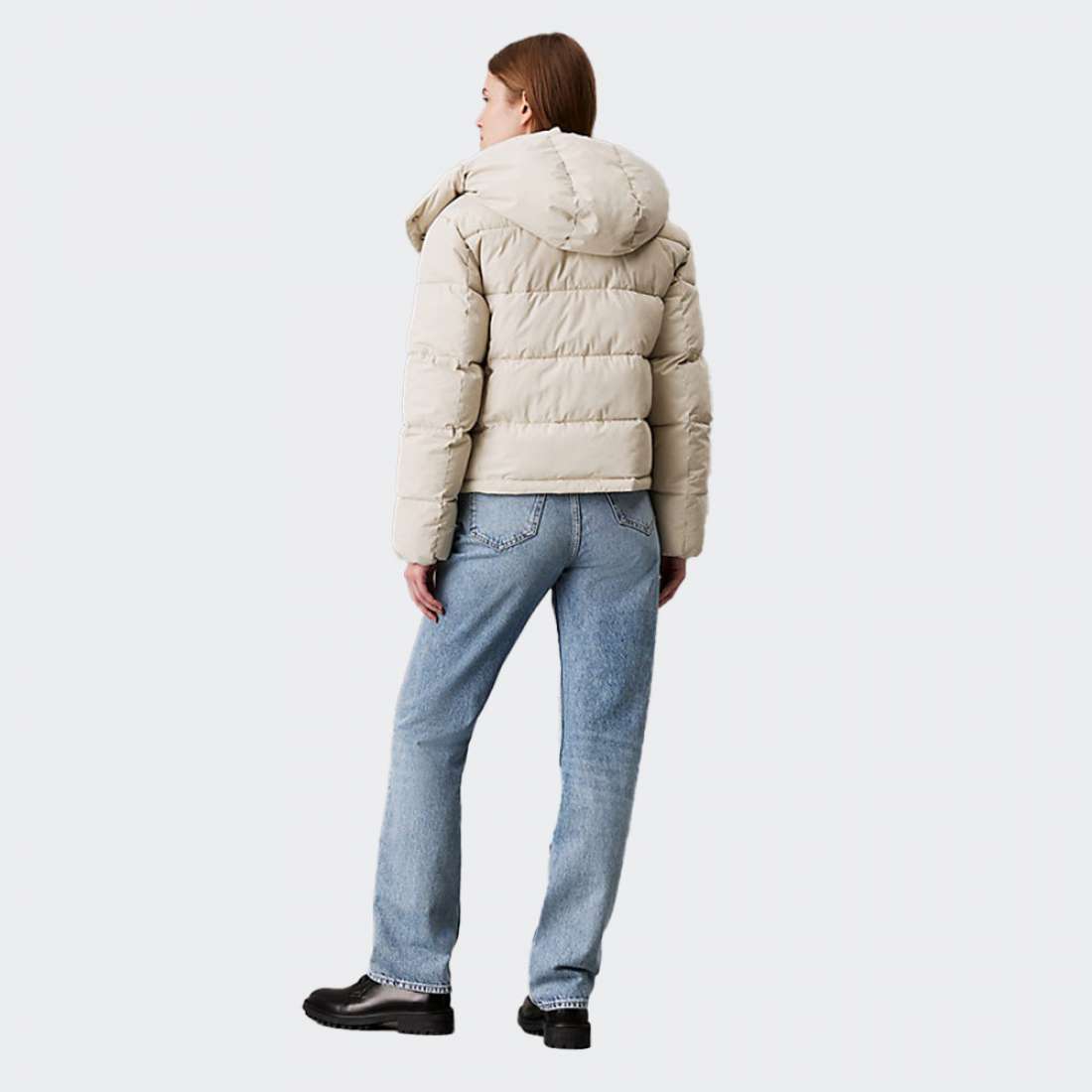 BLUSÃO CALVIN KLEIN MONOLOGO SHORT PUFFER PELICAN