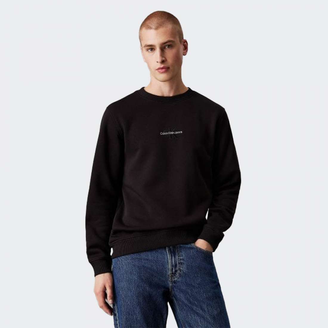 SWEATSHIRT CALVIN KLEIN MONOLOGO CK BLACK