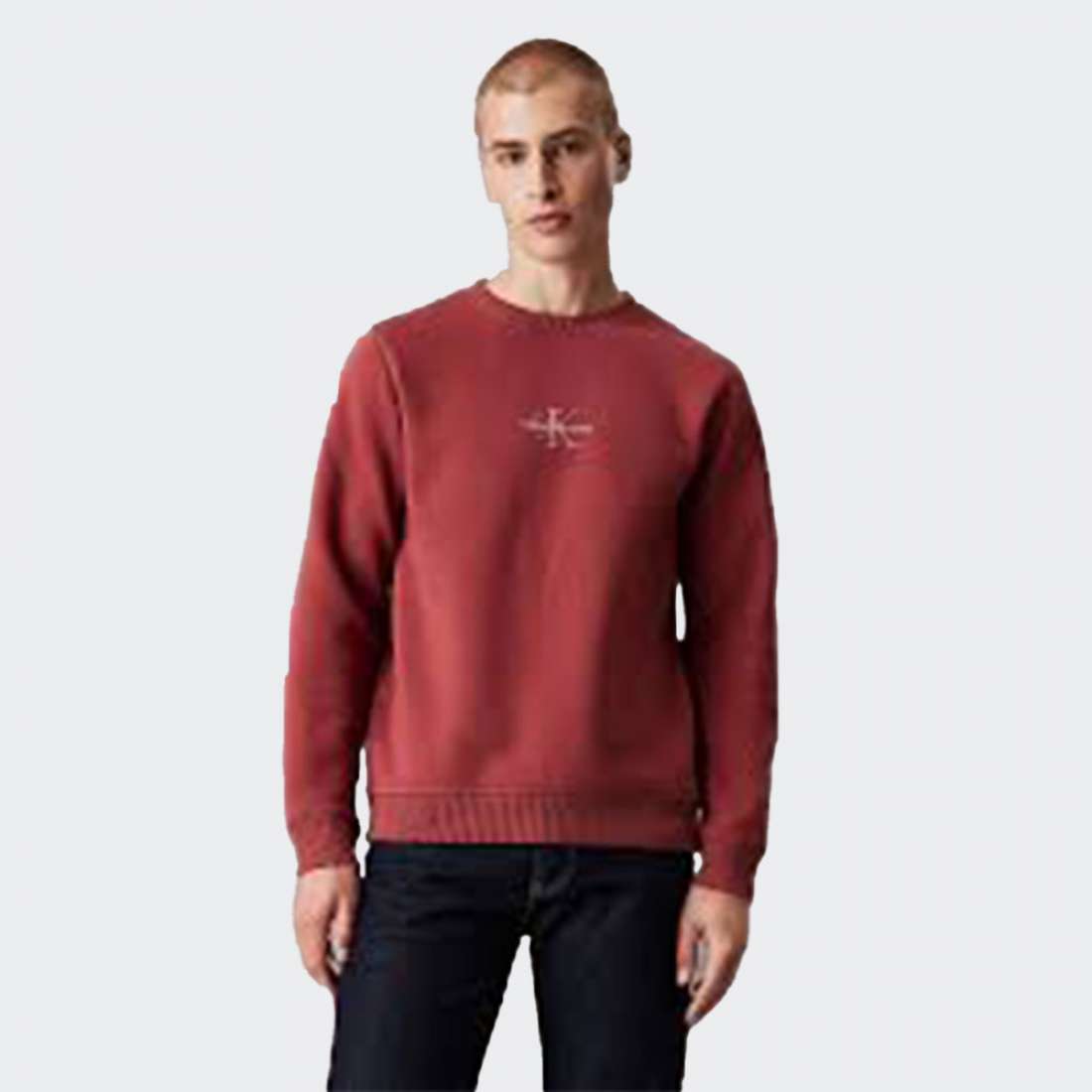 SWEATSHIRT CALVIN KLEIN MONOLOGO APPLE BUTTER