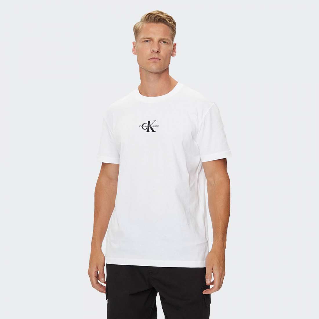 TSHIRT CALVIN KLEIN MONOLOGO BRIGHTT WHITE