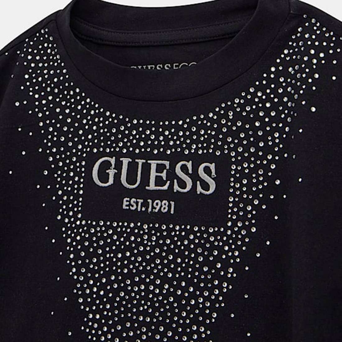 LONGSLEEVE GUESS STRASS JBLK