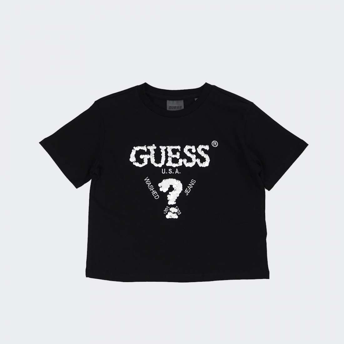 TSHIRT GUESS BOXY MINIME JBLK