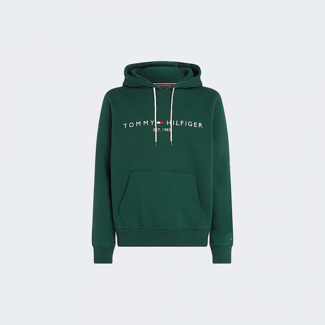 HOODIE TOMMY HILFIGER LOGO ORNAMENTAL GREEN