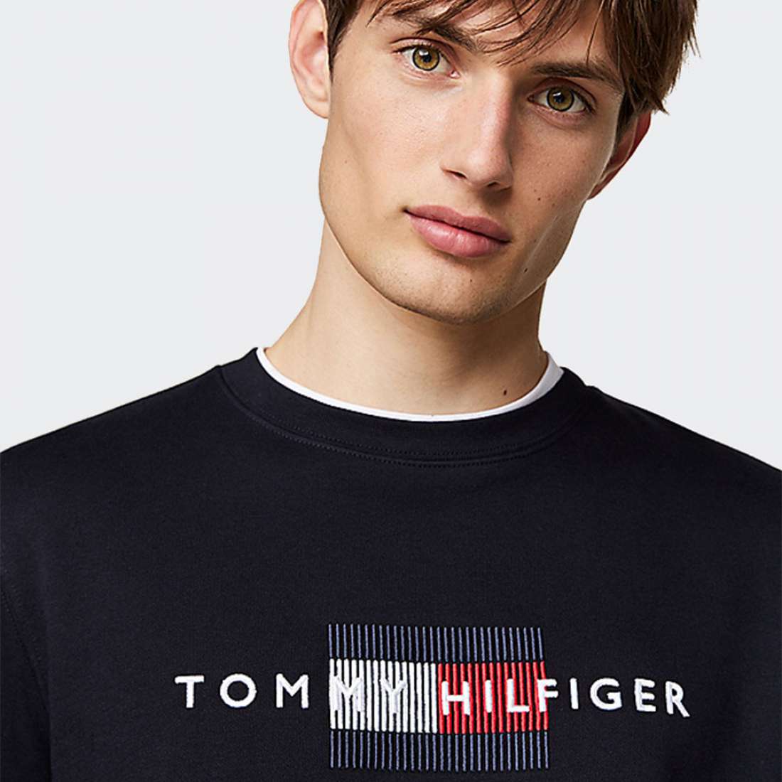 SWEATSHIRT TOMMY HILFIGER EMBROIDERY DESERT SKY