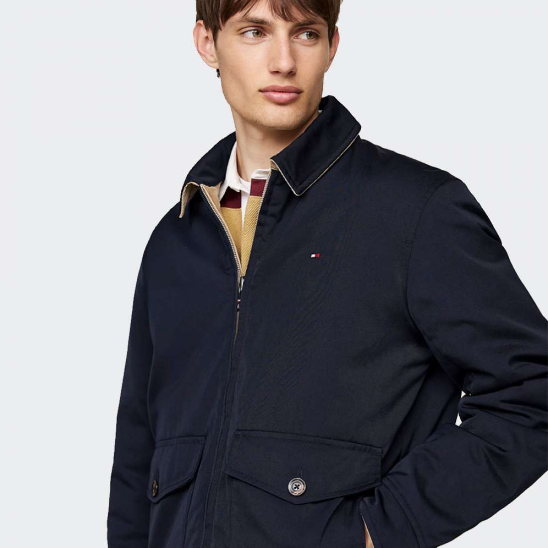 BLUSÃO TOMMY HILFIGER REVERSIBLE DESER SKY