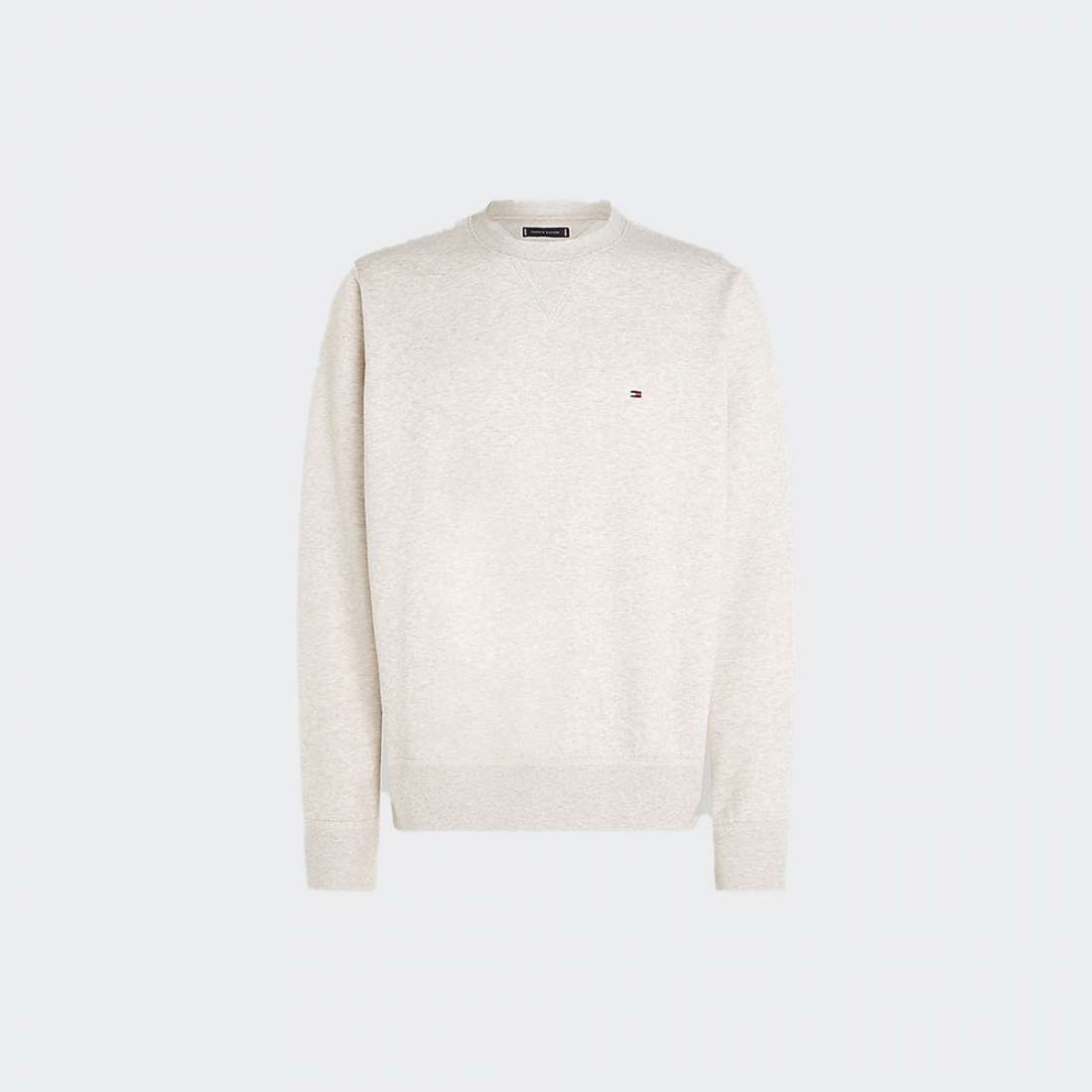 SWEATSHIRT TOMMY HILFIGER ESSENTIAL HEATHERED OATMILK