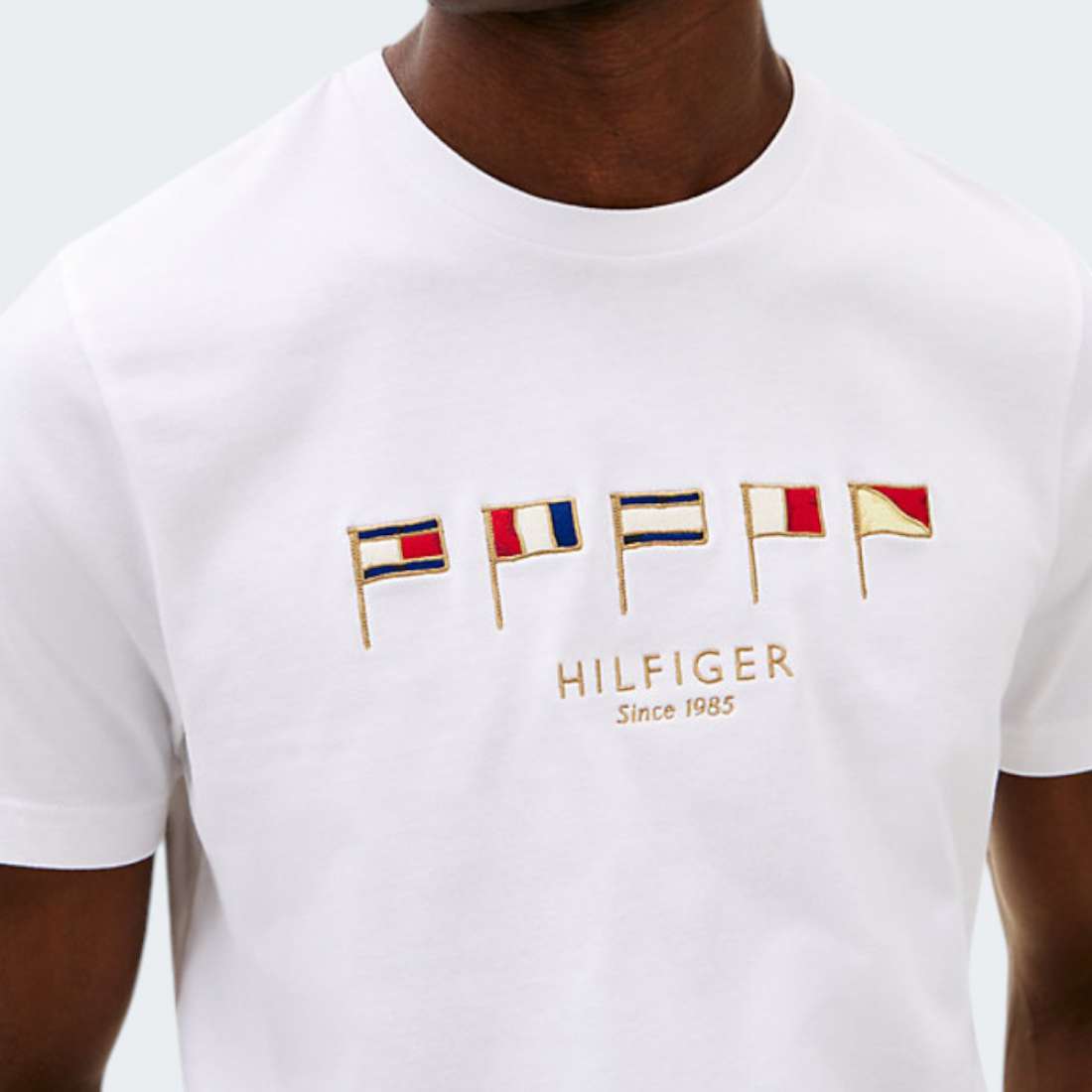 TSHIRT TOMMY HILFIGER MULTI WHITE