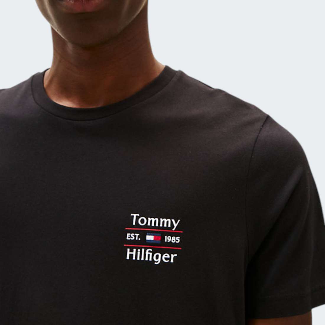 TSHIRT TOMMY HILFIGER STACK BLACK