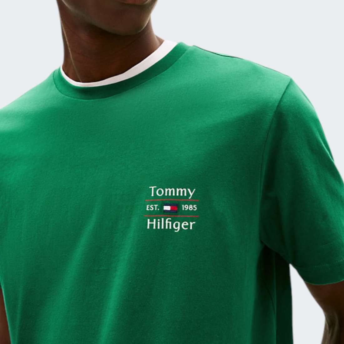 TSHIRT TOMMY HILFIGER STACK NOUVEAU GREEN