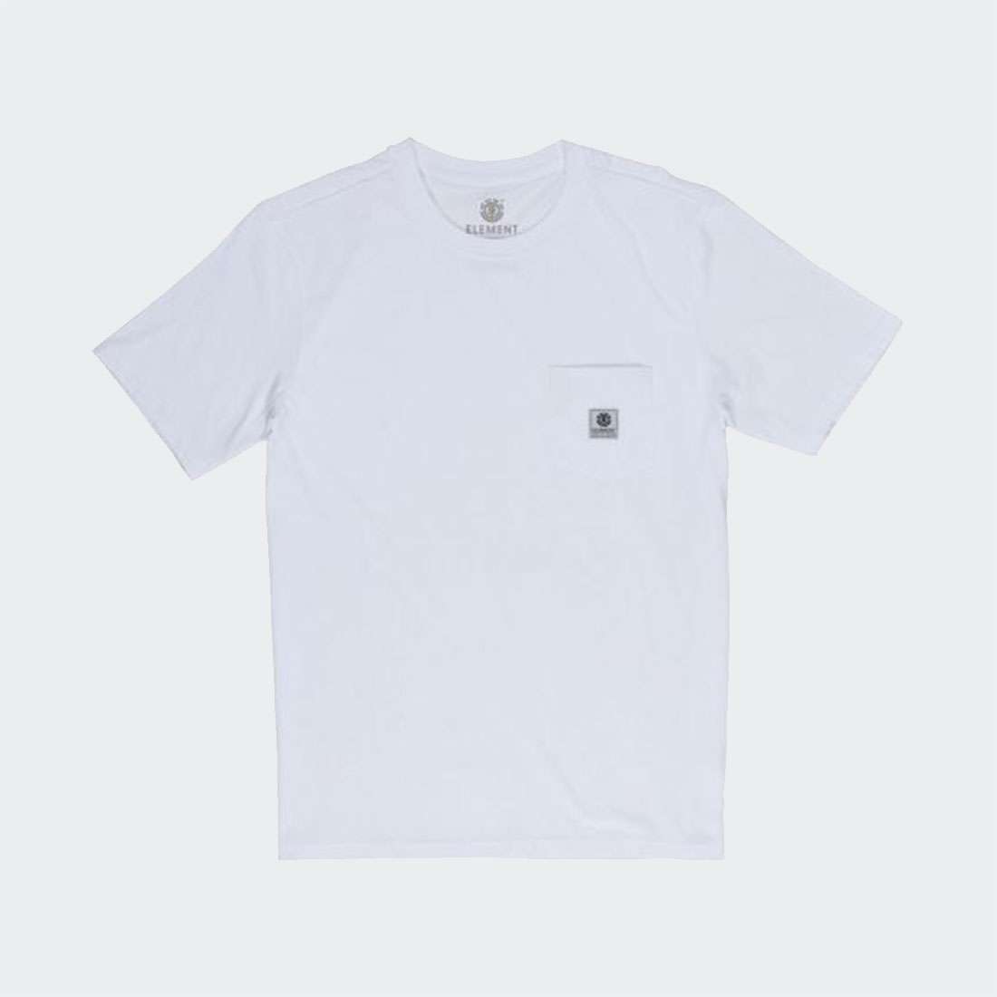 TSHIRT ELEMENT BASIC POCKET LABEL OPTIC WHITE