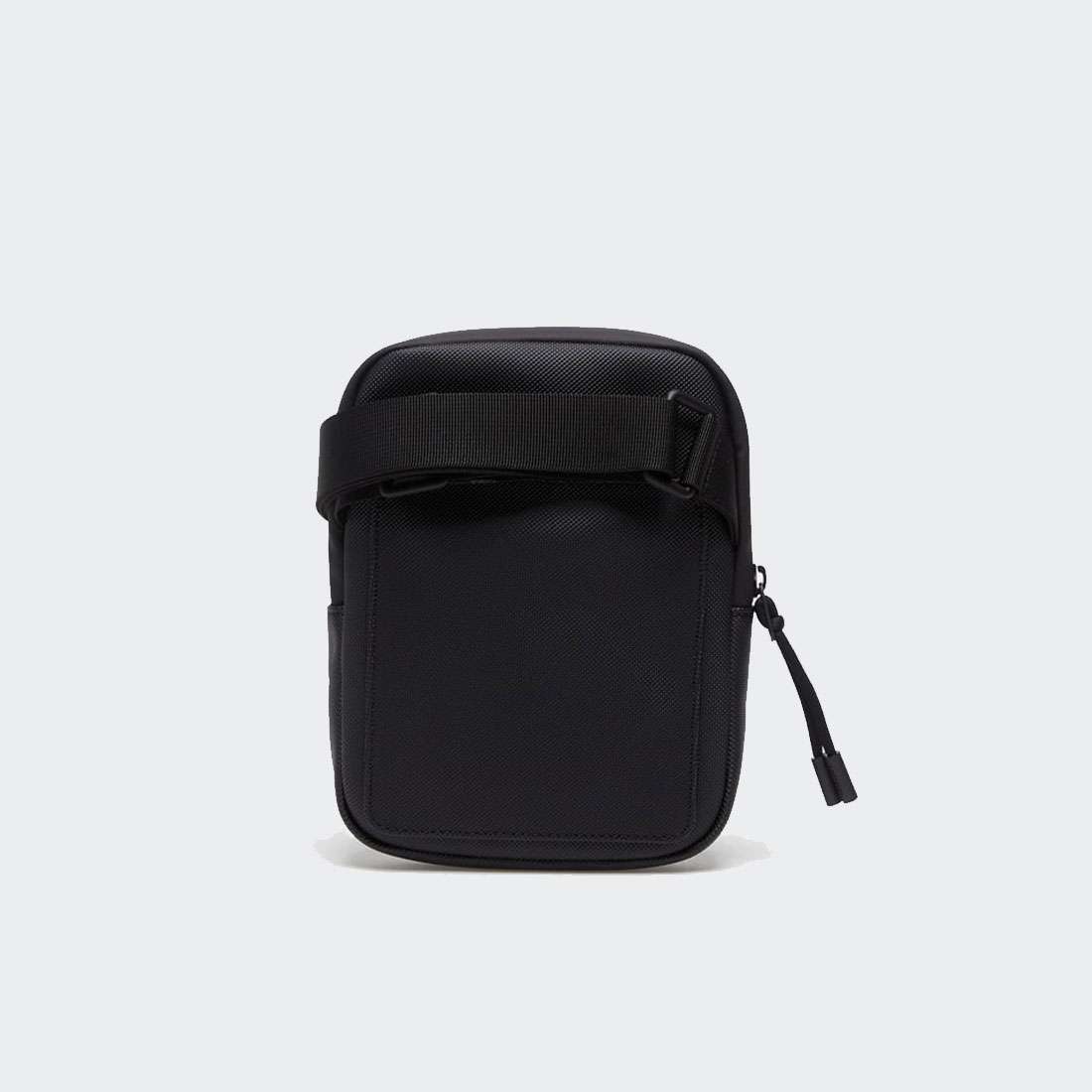 BOLSA LACOSTE FLAT CROSSOVEE NOIR