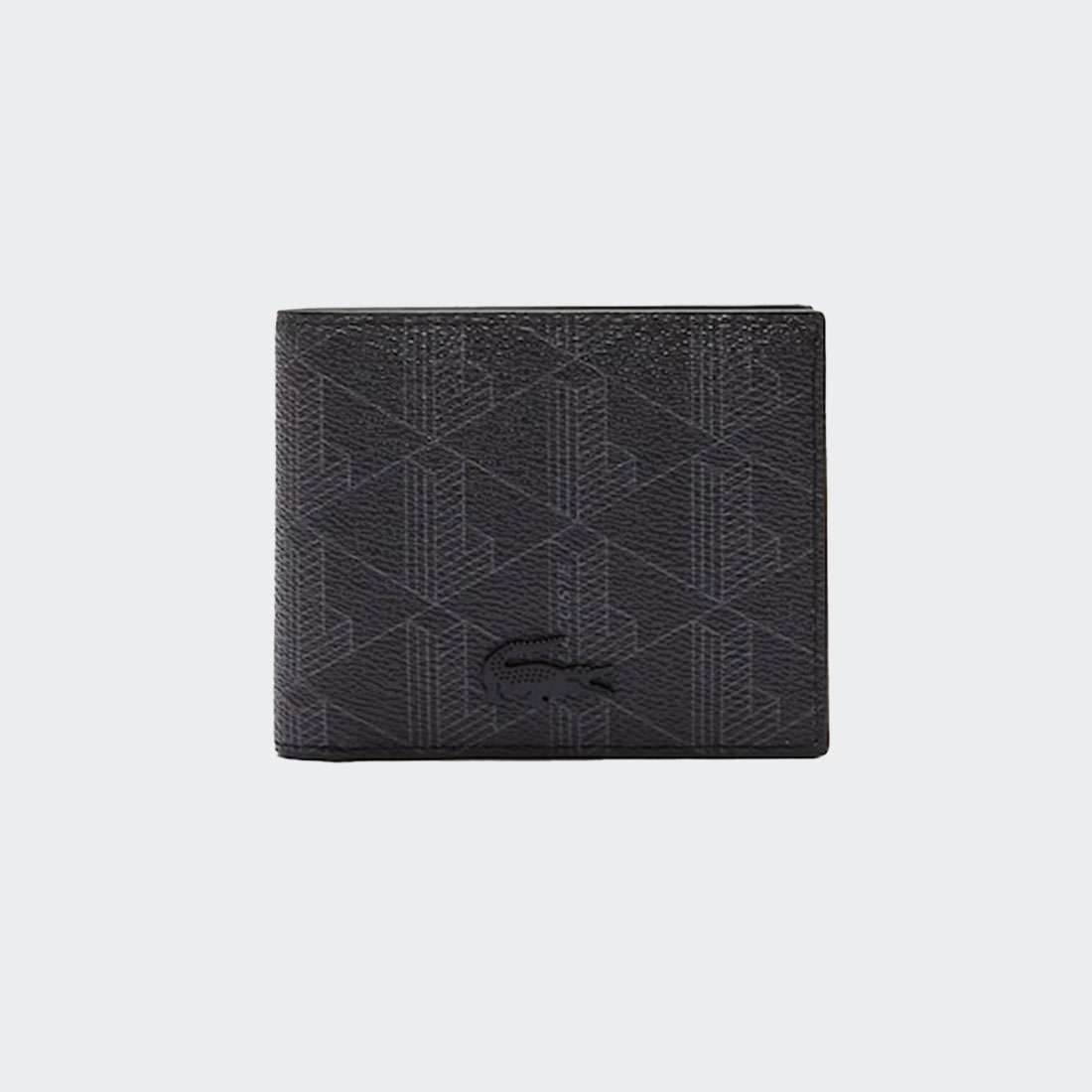 CARTEIRA LACOSTE THE BLEND BILLFOLD MONOGRAM NOIR