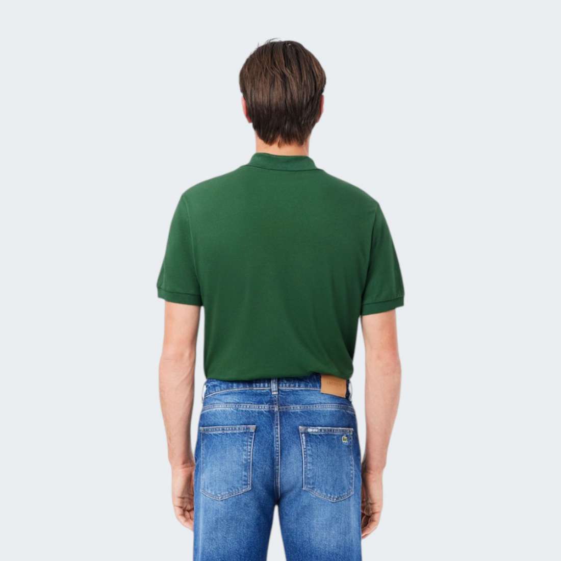 POLO LACOSTE SLEEVED GREEN