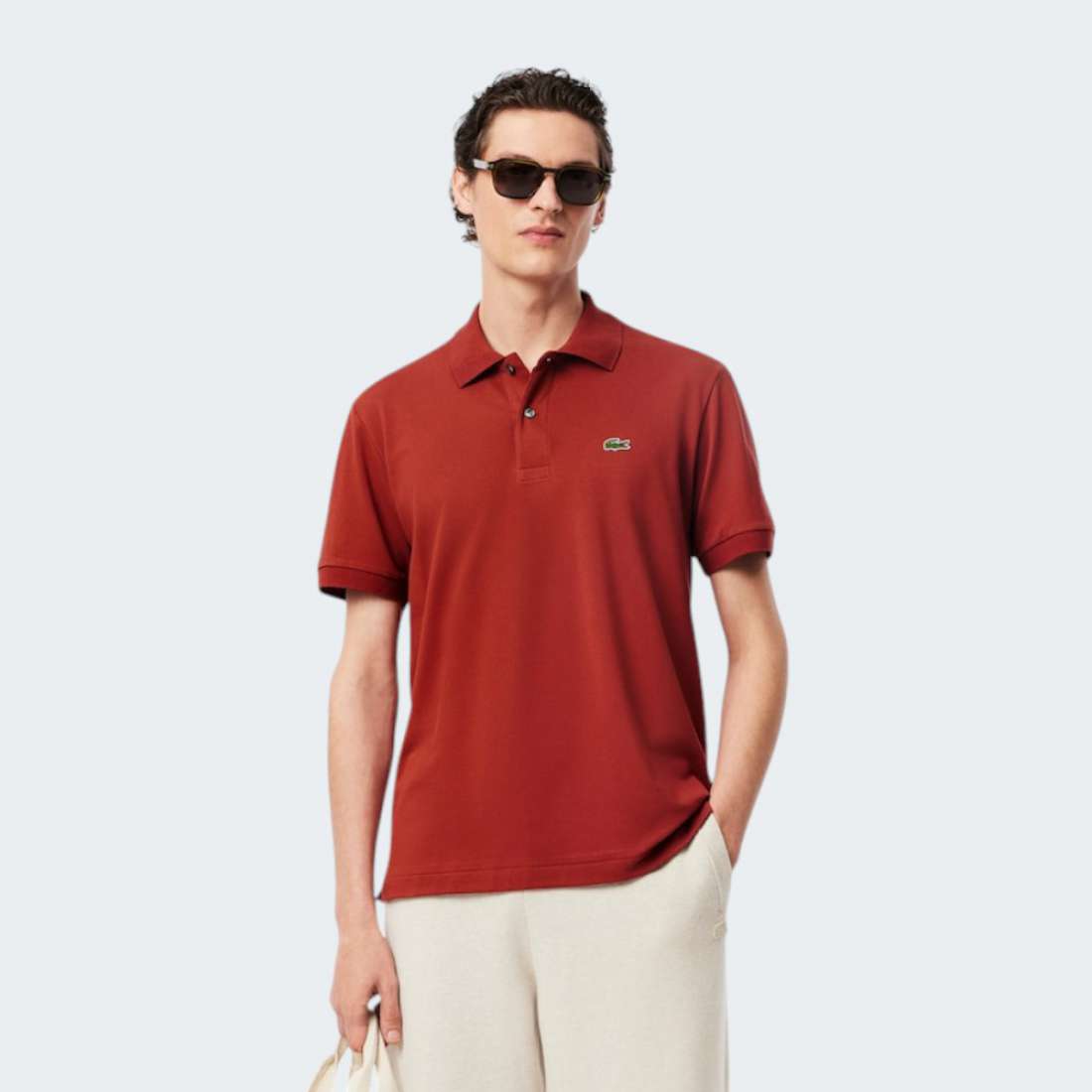 POLO LACOSTE SLEEVED RIBBED COLLAR IBERIS