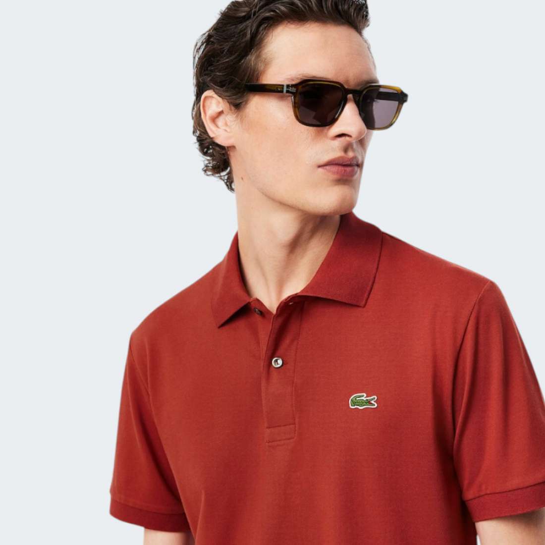 POLO LACOSTE SLEEVED RIBBED COLLAR IBERIS