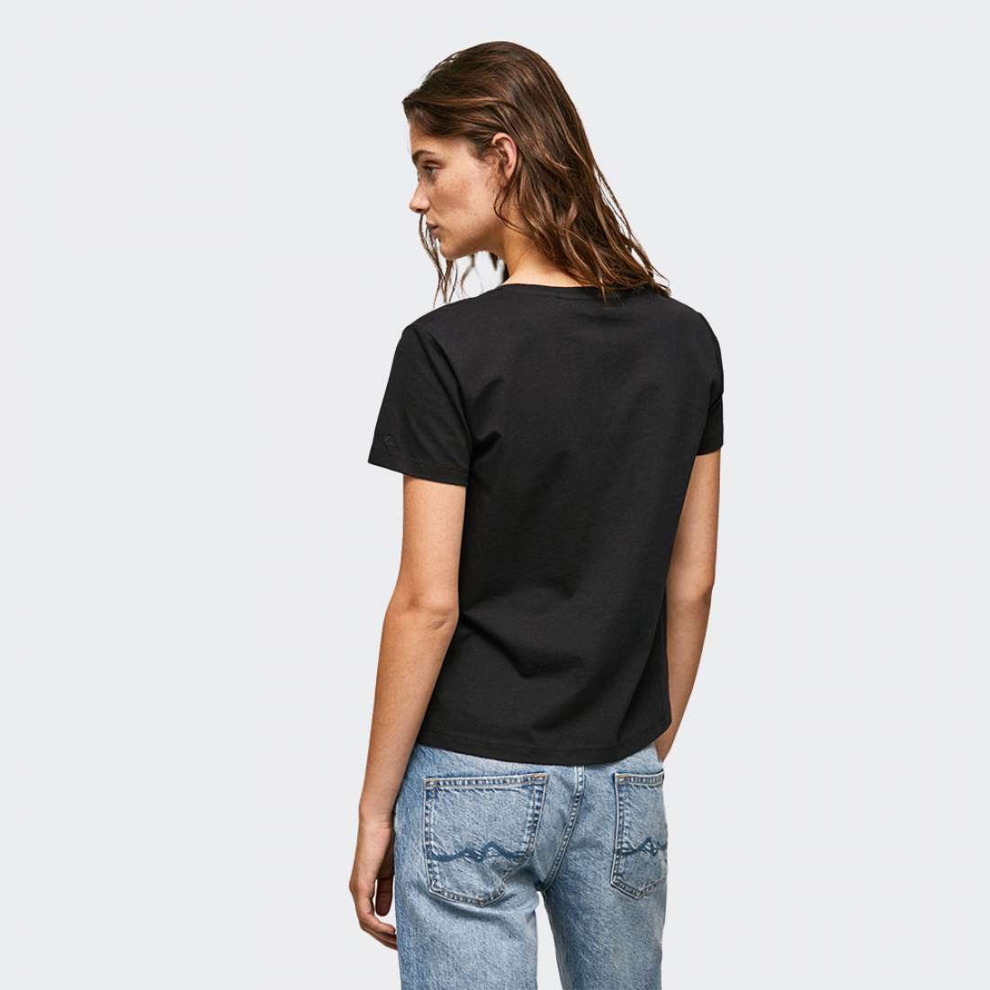 Lpoint® Black Pl505402-999 Lali - Tshirt Grupo Jeans Pepe