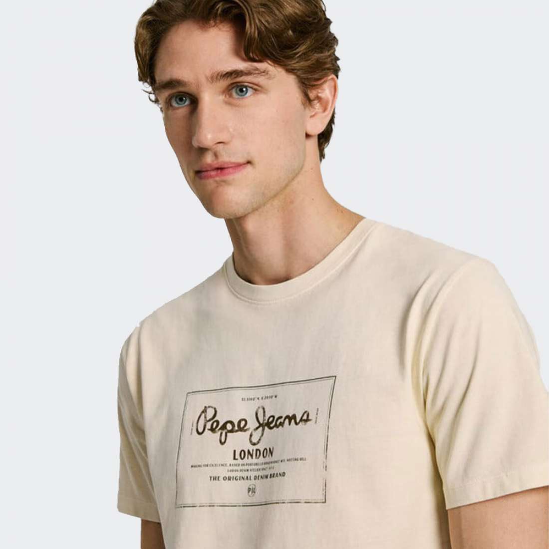 TSHIRT PEPE JEANS SIMON OFF WHITE