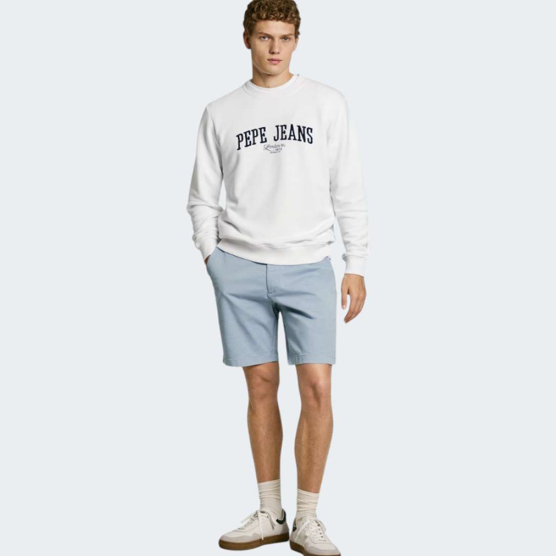 SWEATSHIRT PEPE JEANS DERRIL WHITE