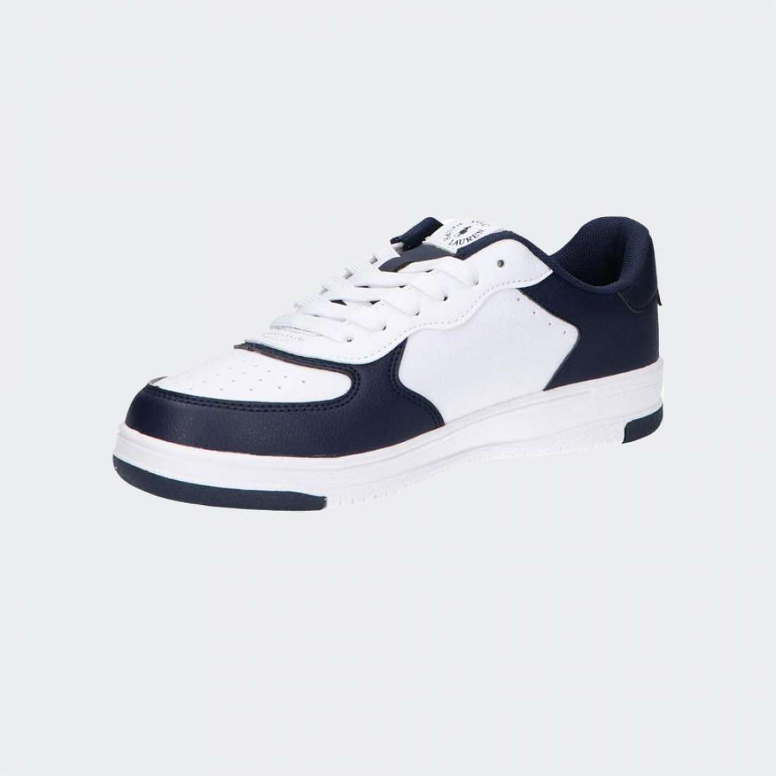 RALPH LAUREN MASTERS COURT WHITE TUMBLED/NAVY