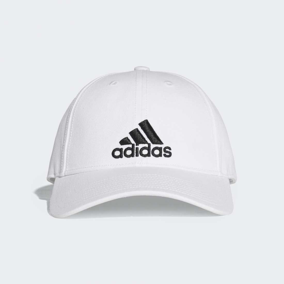 BONÉ ADIDAS SIX PANEL WHITE/BLACK