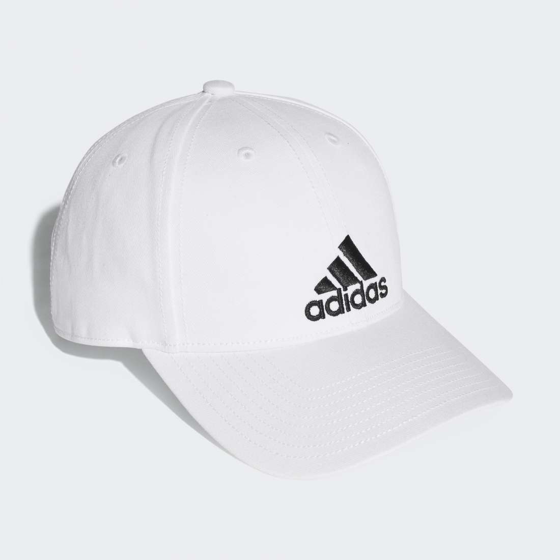 BONÉ ADIDAS SIX PANEL WHITE/BLACK