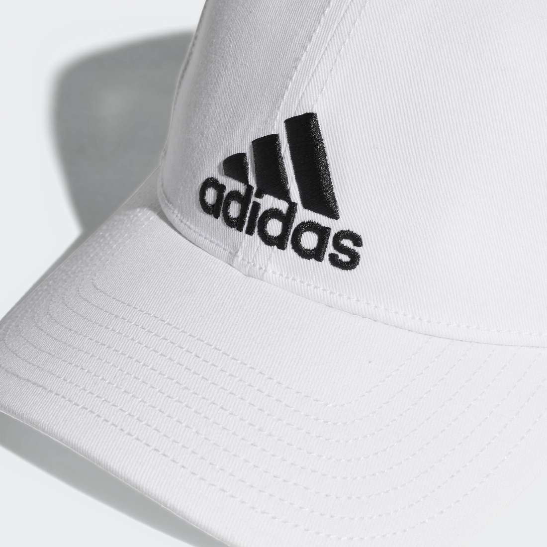 BONÉ ADIDAS SIX PANEL WHITE/BLACK