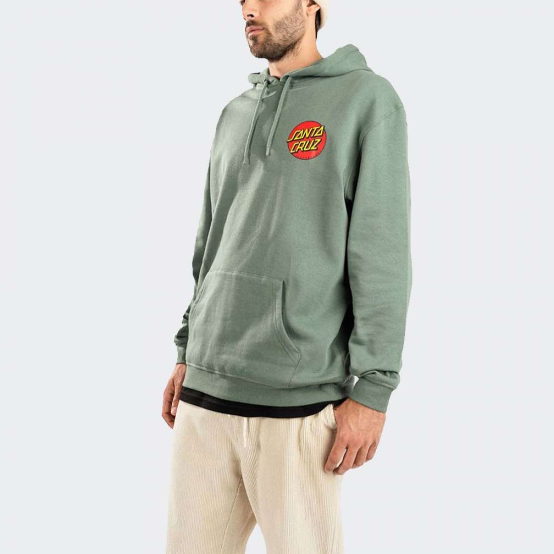 HOODIE SANTA CRUZ CLASSIC DOT CHEST SAGE