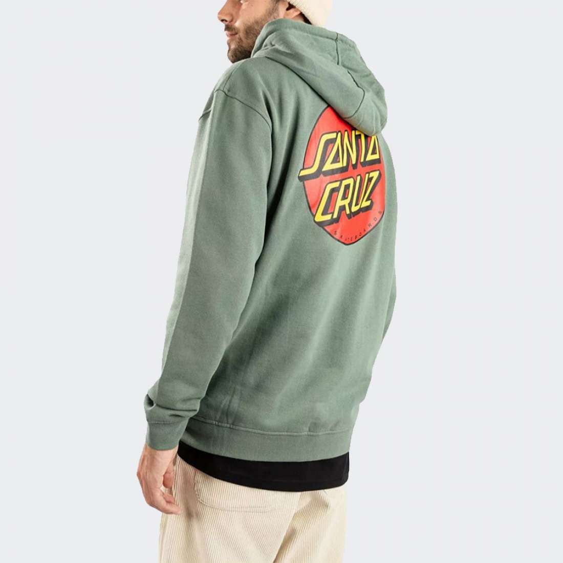 HOODIE SANTA CRUZ CLASSIC DOT CHEST SAGE