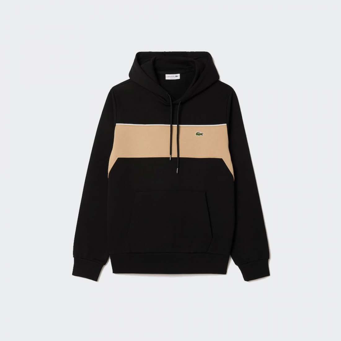 HOODIE LACOSTE SH5027 BLACK/VIENNESE